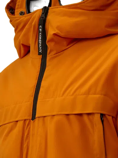 C.p. Company Pro-tek Goggle Hood Jacket In Orange
