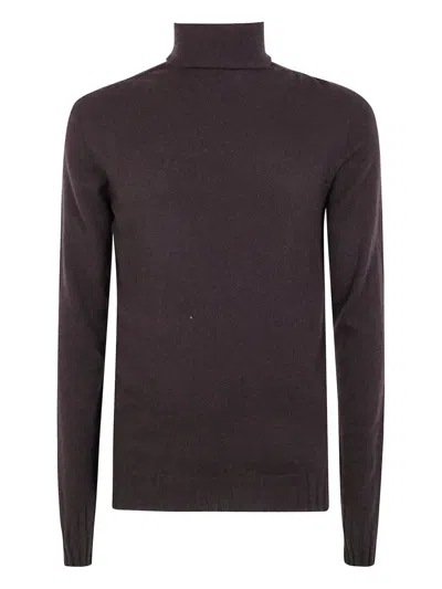 Md75 Cashmere Turtle Neck Sweater In Brown