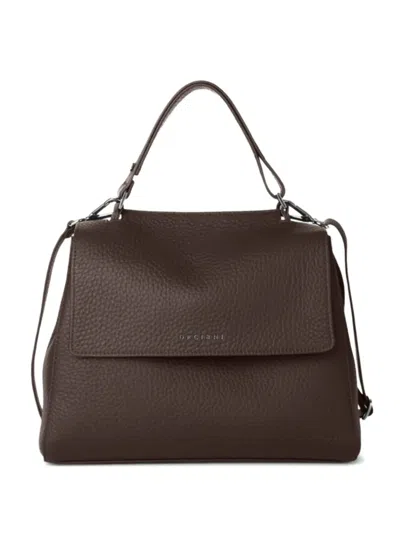 Orciani Medium Sveva Tote Bag In Brown