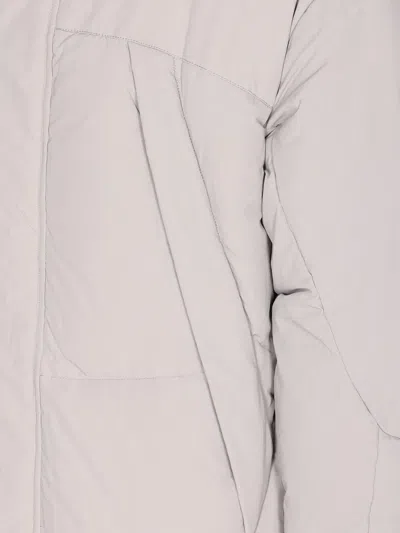 Jg1 Hooded Down Jacket And Pockets In Neutral