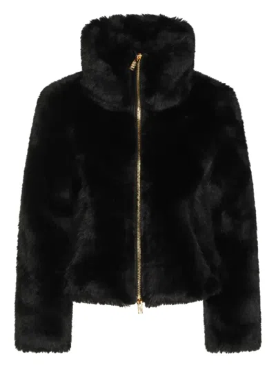 Moose Knuckles Funnel-neck Zip-fastening Jacket In Black