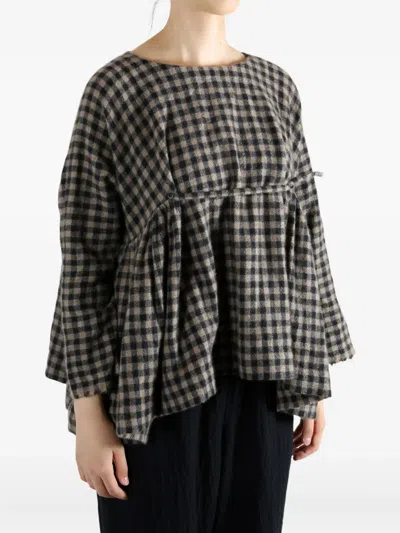 Daniela Gregis Checked Blouse In Multi