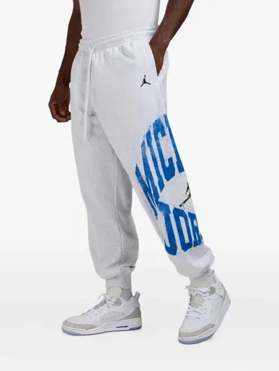 Jordan Logo-detail Track Pants In Gray