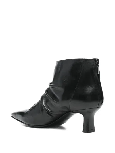 The Seller Ruched Ankle Boots In Black