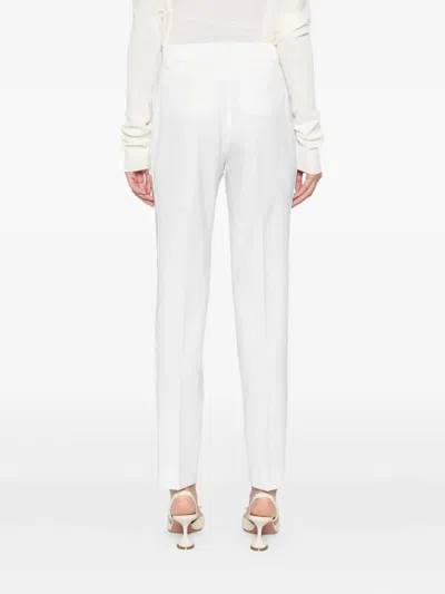 P.a.r.o.s.h Belt-loops Trousers In Neutral