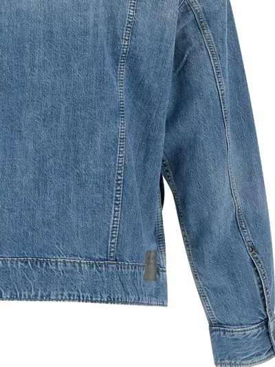 G-star Raw Dakota Logo-patch Pocket Denim Jacket In Blue