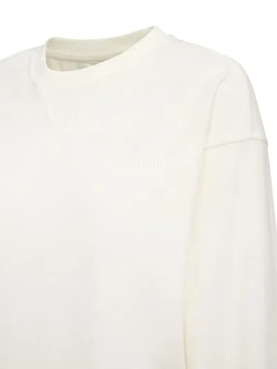 Plein Sport Sponge Round Neck Sweatshirt In White