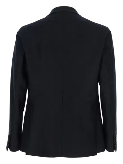 Tagliatore Single-breasted Blazer In Black