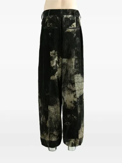 Ziggy Chen Pleated Wide-leg Trousers In Multi