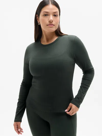 Athleta Signature Rib Top In Green