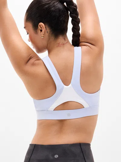 Athleta Interval Colorblock Bra D-dd In Blue