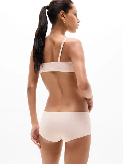 Athleta Sleek Form No Show Boys'hort Underwear In White