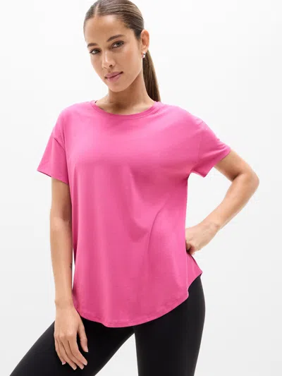 Athleta Move With Ease Tee In Pink