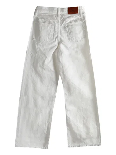 Calvin Klein Wide-leg Jeans In White