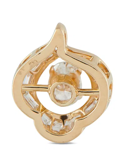 Pre-owned Lb Exclusive 14k Yellow Gold Diamond Pendant