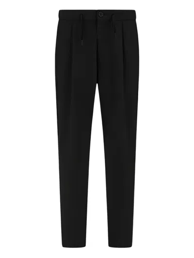 Herno Pleat-detail Tailored Trousers In Blue