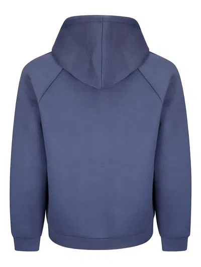 Carhartt Hooded Sweatshirt With Drawstring And Logo Patch In Blue