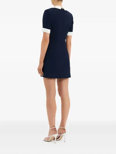 Rebecca Vallance Ula Button-fastening Mini Dress In Brown