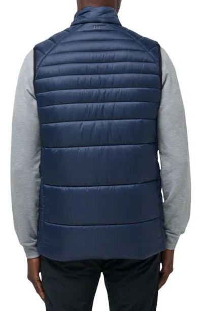 Travismathew Aves Technical Water Repellent Puffer Vest In Blue