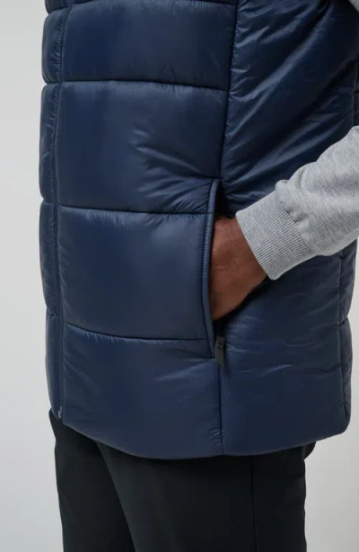 Travismathew Aves Technical Water Repellent Puffer Vest In Blue