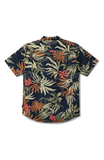 Quiksilver Blueweed Classic Short Sleeve Button-up Shirt In Multi