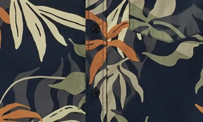 Quiksilver Blueweed Classic Short Sleeve Button-up Shirt In Multi