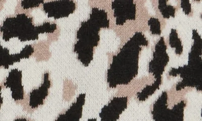 Bobeau Leopard Spot Button Front Cardigan In Multi