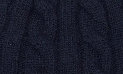 Brooks Brothers Cable Knit Beanie In Black