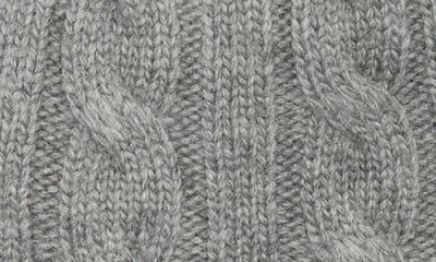 Brooks Brothers Cable Knit Beanie In Gray
