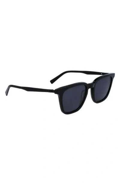 Ferragamo Timeless Modified 52mm Rectangular Sunglasses In Black