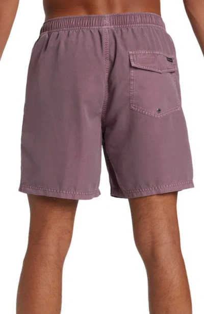 Quiksilver Everyday Surfwash Volley Swim Trunks In Purple