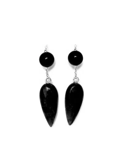 Sophie Buhai Beaded Drop Earrings In Black