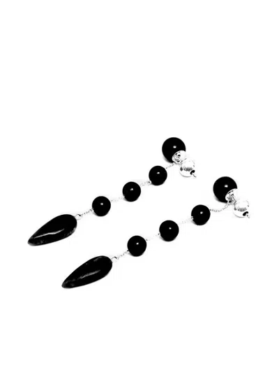 Sophie Buhai Beaded Drop Earrings In Black