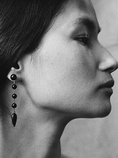 Sophie Buhai Beaded Drop Earrings In Black