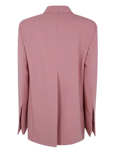Sportmax Tailored Jacket With Notch Lapels And Pockets In Pink