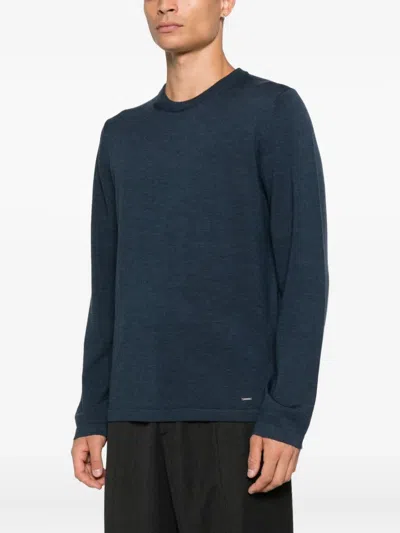 Simkhai Peter Long Sleeve Pullover Sweater In Blue