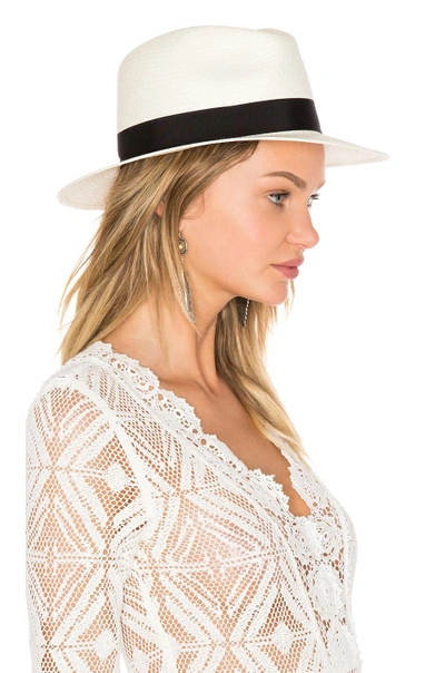 Rag & Bone Rag And Bone White Straw Panama Hat In White