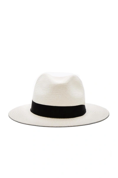 Rag & Bone Rag And Bone White Straw Panama Hat In White