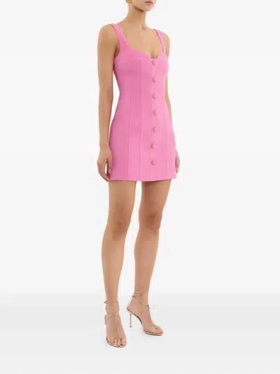 Rebecca Vallance Muriel Panelled A-line Mini Dress In Pink