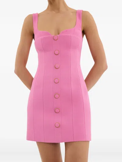 Rebecca Vallance Muriel Panelled A-line Mini Dress In Pink