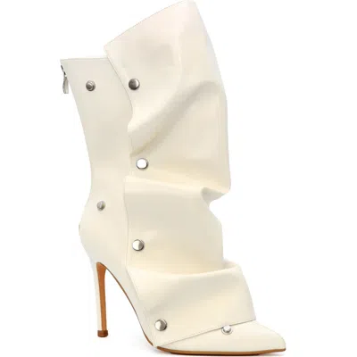 Yoki Slouch Foldover Boot In Animal Print