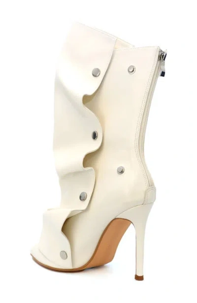 Yoki Slouch Foldover Boot In Animal Print