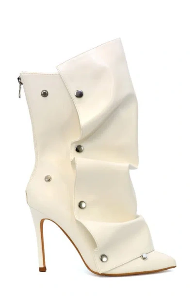 Yoki Slouch Foldover Boot In Animal Print