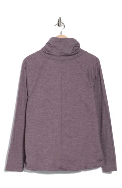 Apana Zephyr Cowl Neck Pullover Sweatshirt In Pink