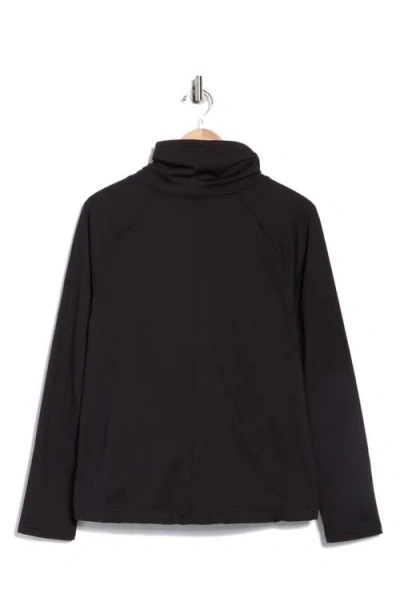 Apana Zephyr Cowl Neck Pullover Sweatshirt In Black