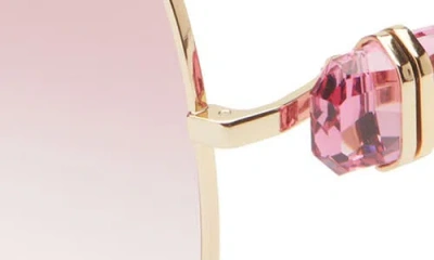 Swarovski 57mm Butterfly Sunglasses In Red