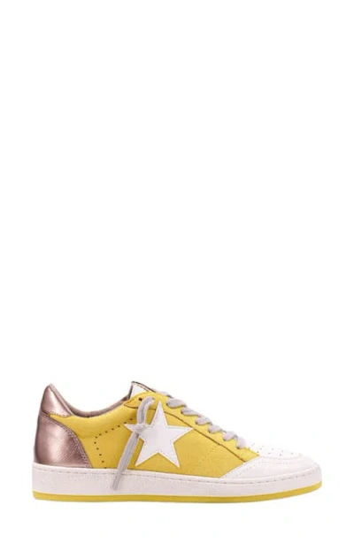 Shushop Paz Low Top Sneaker In Yellow