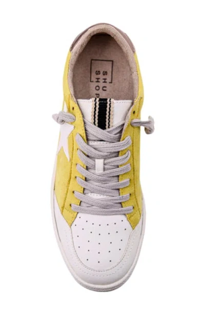 Shushop Paz Low Top Sneaker In Yellow