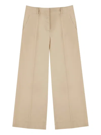 Incotex Poplin Trousers In Neutral