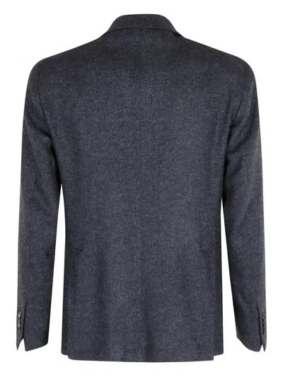 Tagliatore Montecarlo Lana Cotone Spinato Fuso In Blue